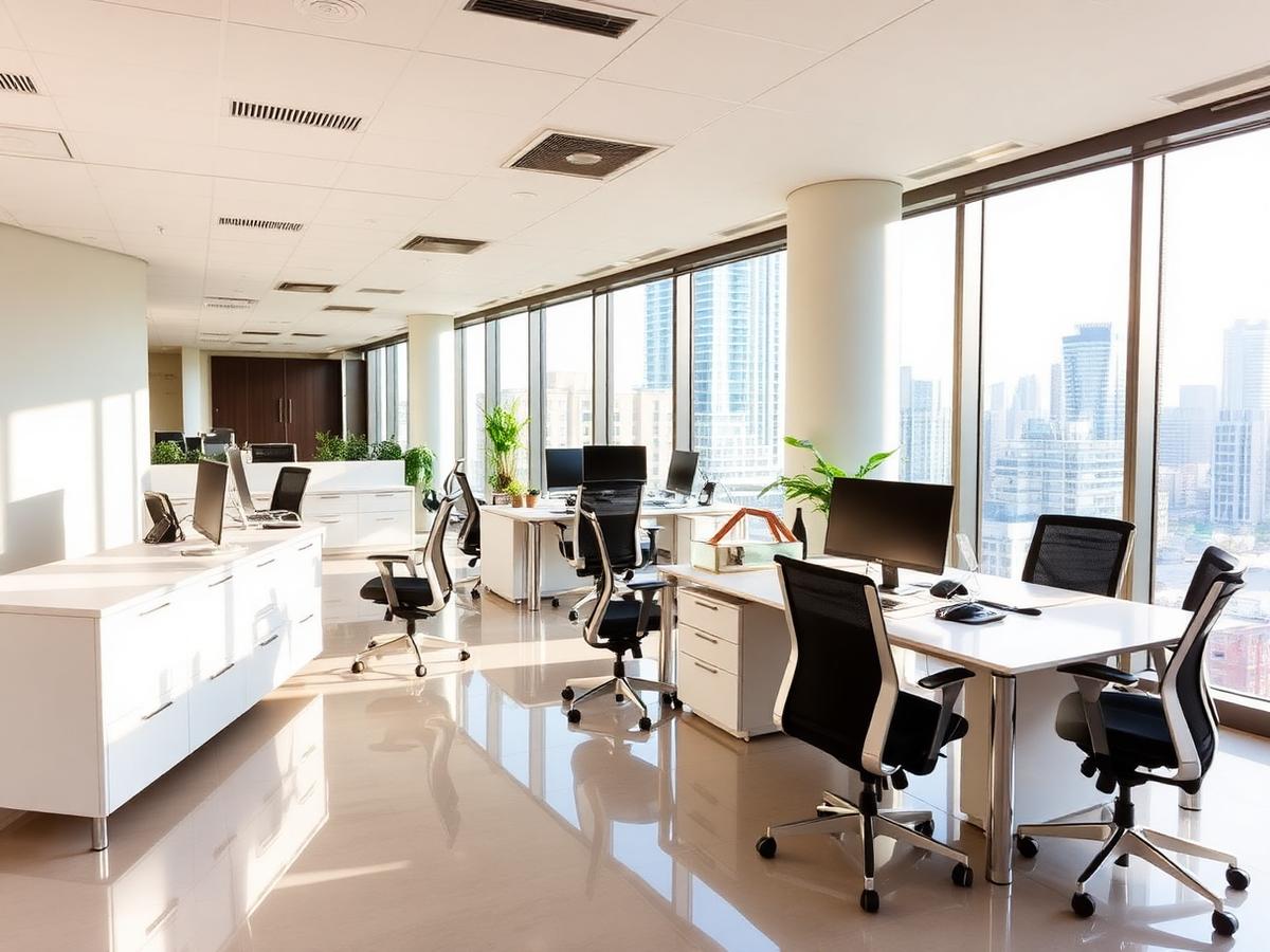 Clean modern Atlanta office